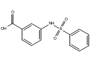3-Benzenesulfonylaminobenzoic acid structure, CAS 28547-15-1