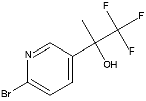 3-Bromo-1,1,1-trifluoropropan-2-ol structure, CAS 88378-50-1