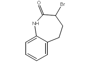 3-Bromo-1,3,4,5-tetrahydro-2H-1-benzazepin-2-one structure, CAS 86499-96-9