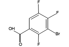 3-Bromo-2,4,5-trifluorobenzoic acid structure, CAS 104222-42-6