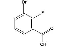 3-Bromo-2-fluorobenzoic acid structure, CAS 161957-56-8