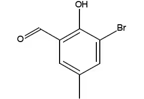 3-Bromo-2-hydroxy-5-methylbenzaldehyde structure, CAS 33172-54-2