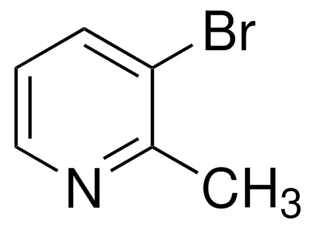3-Bromo-2-methylpyridine structure, CAS 38749-79-0