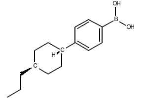 [4-(trans-4-n-Propylcyclohexyl)phenyl]boronic acid structure, CAS 146862-02-4