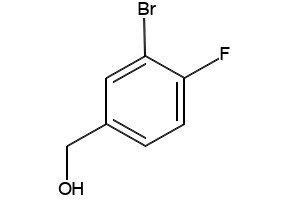 3-Bromo-4-fluorobenzyl alcohol structure, CAS 77771-03-0