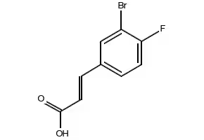 3-Bromo-4-fluorocinnamic acid structure, CAS 160434-49-1