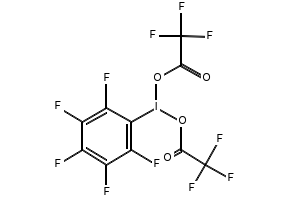 [Bis(trifluoroacetoxy)iodo]pentafluoro-benzene structure, CAS 14353-88-9