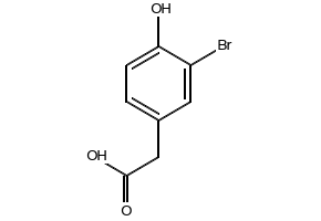 3-Bromo-4-hydroxyphenylacetic acid structure, CAS 38692-80-7
