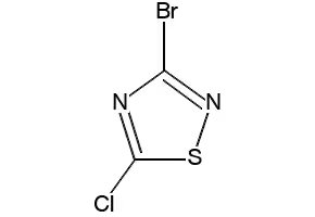 3-Bromo-5-chloro-1,2,4-thiadiazole structure, CAS 37159-60-7