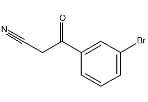 3-Bromobenzoylacetonitrile structure, CAS 70591-86-5