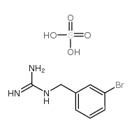 3-Bromobenzylguanidinium sulphate structure, CAS 90151-50-1