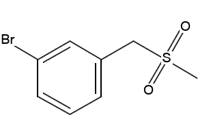 3-Bromobenzylmethylsulfone structure, CAS 153435-84-8