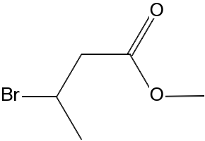 3-Bromobutyric acid methyl ester structure, CAS 21249-59-2