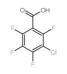 3-Chloro-2,4,5,6- tetrafluorobenzoic acid structure, CAS 5360-81-6