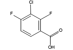 3-Chloro-2,4-difluorobenzoic acid structure, CAS 154257-75-7