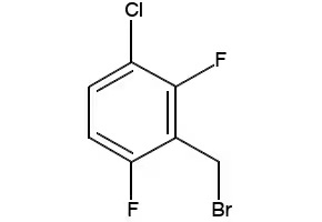 3-Chloro-2,6-difluorobenzyl bromide structure, CAS 261762-47-4