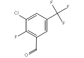 3-Chloro-2-fluoro-5-(trifluoromethyl)benzaldehyde structure, CAS 261763-02-4
