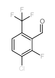 3-Chloro-2-fluoro-6-(trifluoromethyl)benzaldehyde structure, CAS 186517-29-3