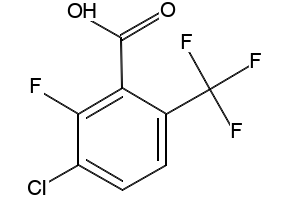 3-Chloro-2-fluoro-6-(trifluoromethyl)benzoic acid structure, CAS 186517-41-9