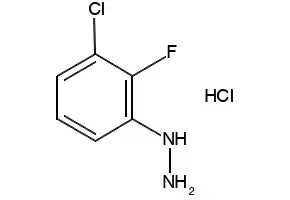 3-Chloro-2-fluorophenylhydrazine hydrochloride structure, CAS 517920-75-1