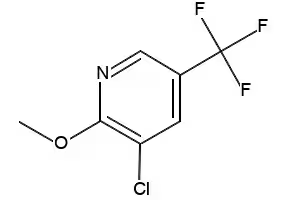 3-Chloro-2-methoxy-5-(trifluoromethyl)pyridine structure, CAS 175136-17-1