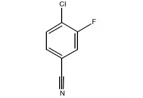 3-Chloro-4-fluorobenzonitrile structure, CAS 117482-84-5