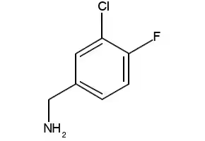 3-Chloro-4-fluorobenzylamine structure, CAS 72235-56-4