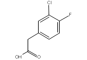 3-Chloro-4-fluorophenylacetic acid structure, CAS 705-79-3