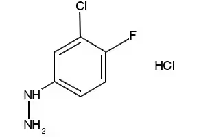 3-Chloro-4-fluorophenylhydrazine hydrochloride structure, CAS 175135-74-7