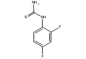 1-(2,4-Difluorophenyl)-2-thiourea structure, CAS 175277-76-6