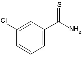3-Chlorobenzenecarbothioamide structure, CAS 2548-79-0