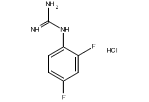 1-(2,4-Difluorophenyl)biguanide hydrochloride structure, CAS 66088-52-6