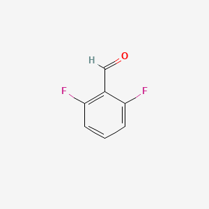 2,6-Difluorobenzaldehyde structure, CAS 437-81-0