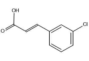 3-Chlorocinnamic acid structure, CAS 1866-38-2