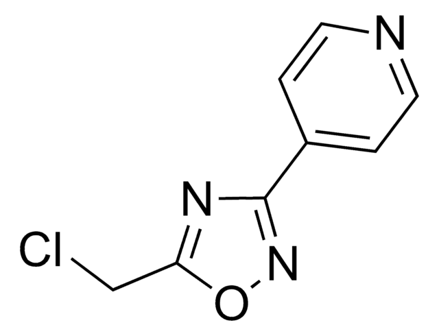 3-Chloromethyl-5-(3,5-dimethylisoxazol-4-yl)-1,2,4-oxadiazole structure, CAS 175205-42-2