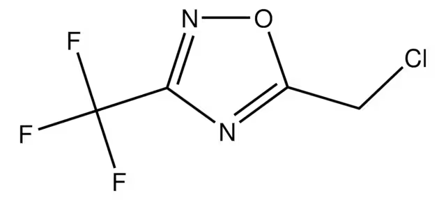 3-Chloromethyl-5-[3-(trifluoromethyl)phenyl]-1,2,4-oxadiazole structure, CAS 175205-63-7