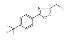 3-Chloromethyl-5-[4-(trifluoromethyl)phenyl]-1,2,4-oxadiazole structure, CAS 175205-84-2