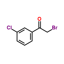 3-Chlorophenacyl bromide structure, CAS 41011-01-2