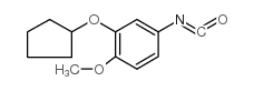 3-Cyclopentoxy-4-methoxyphenylisocyanate structure, CAS 185300-51-0