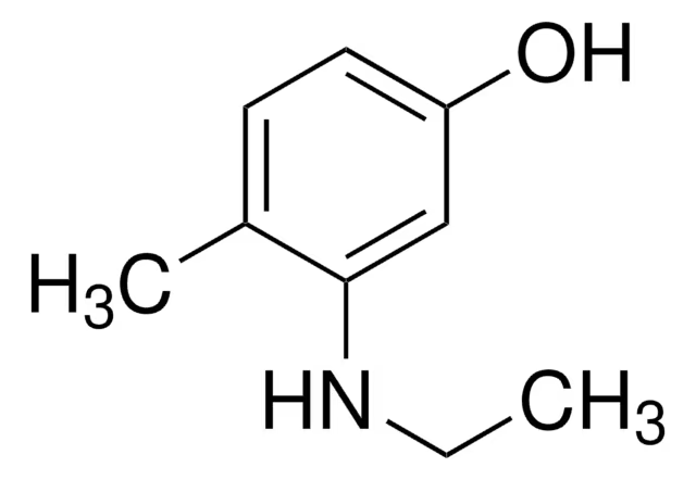 3-Ethylamino-4-methylphenol structure, CAS 120-37-6