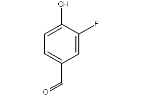 3-Fluoro-4-hydroxybenzaldehyde structure, CAS 405-05-0