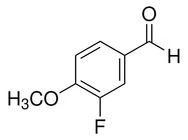 3-Fluoro-4-methoxybenzaldehyde structure, CAS 351-54-2