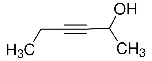 3-Hexyn-2-ol structure, CAS 109-50-2