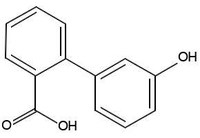 3'-Hydroxy biphenyl-2-carboxylic acid structure, CAS 92379-10-7