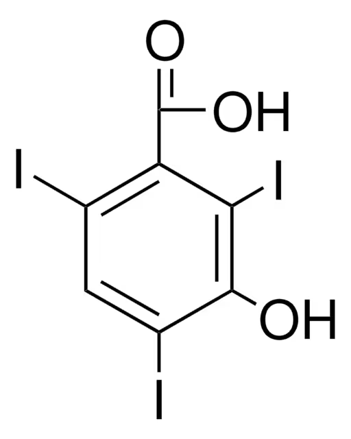3-Hydroxy-2,4,6-triiodobenzoic acid structure, CAS 53279-72-4