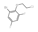 1-(2-Bromo-4,6-difluorophenoxy)-2-chloroethane structure, CAS 175203-19-7