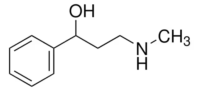 3-Hydroxy-N-methyl-3-phenylpropylamine structure, CAS 42142-52-9