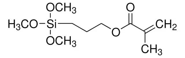 3-Methacryloxypropyltrimethoxysilane structure, CAS 2530-85-0