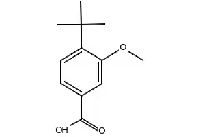 3-Methoxy-4-tert-butylbenzoic acid structure, CAS 79822-46-1