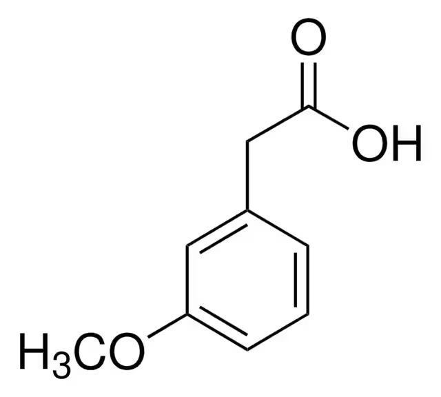 3-Methoxyphenylacetic acid structure, CAS 1798-09-0